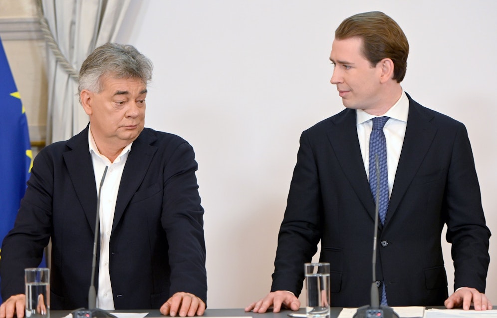 Werner Kogler und Sebastian Kurz