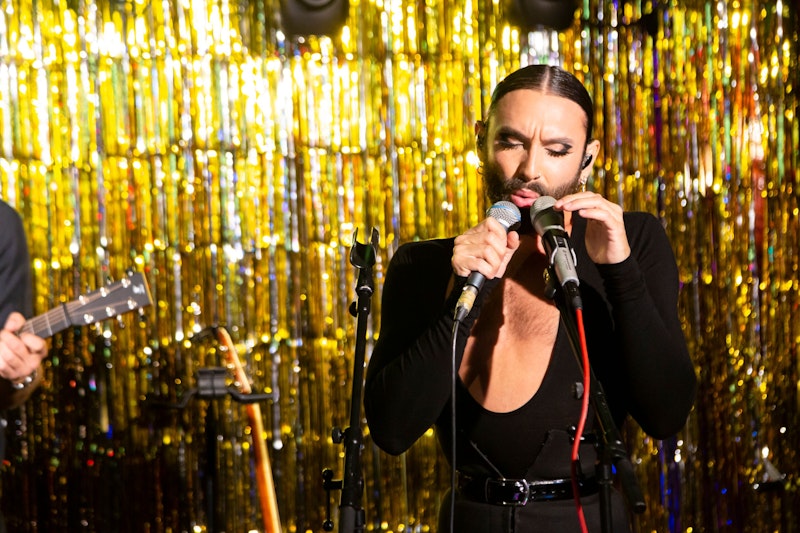 Conchita Wurst sang.