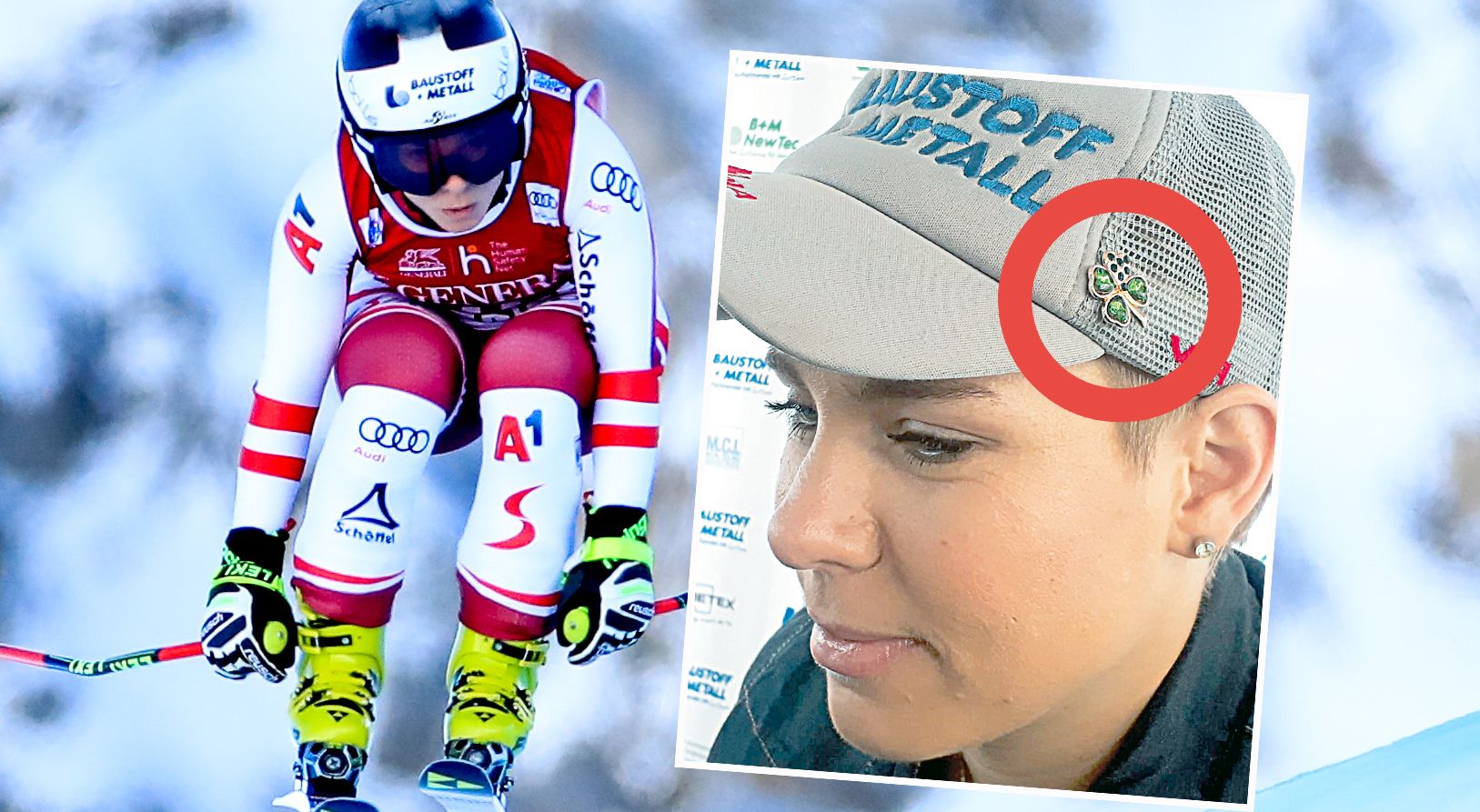 Nicole Schmidhofer und ihr neuer Glücksbringer