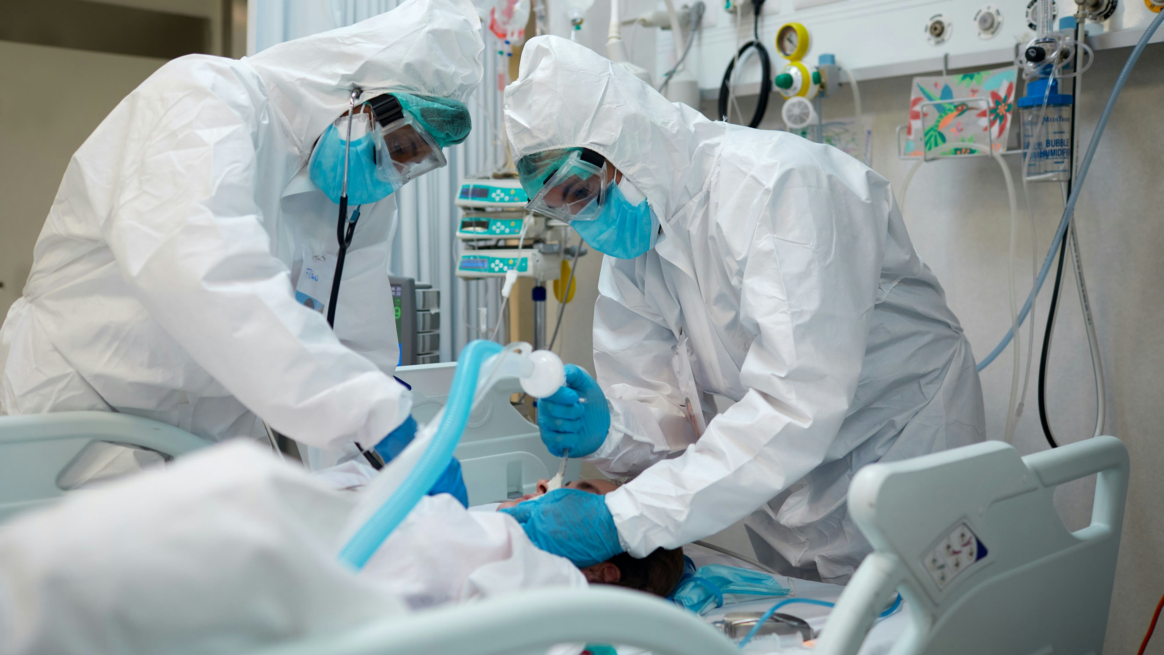 Corona-Intensivstation (Symbolbild)
