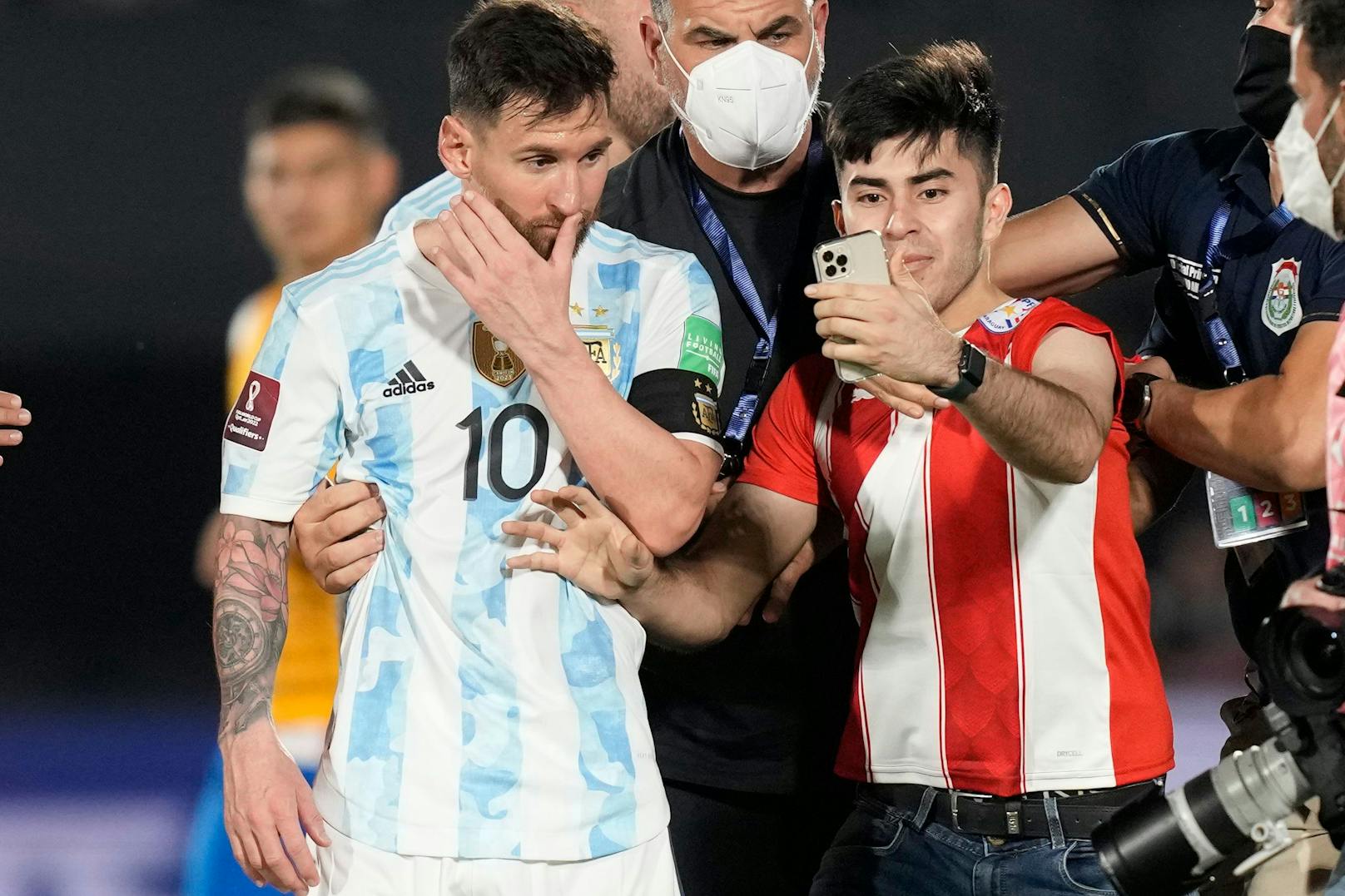 Ein Selfie mit Messi