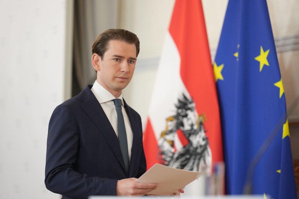 Sebastian Kurz gab am Samstagabend seinen Rückzug als Kanzler bekannt.