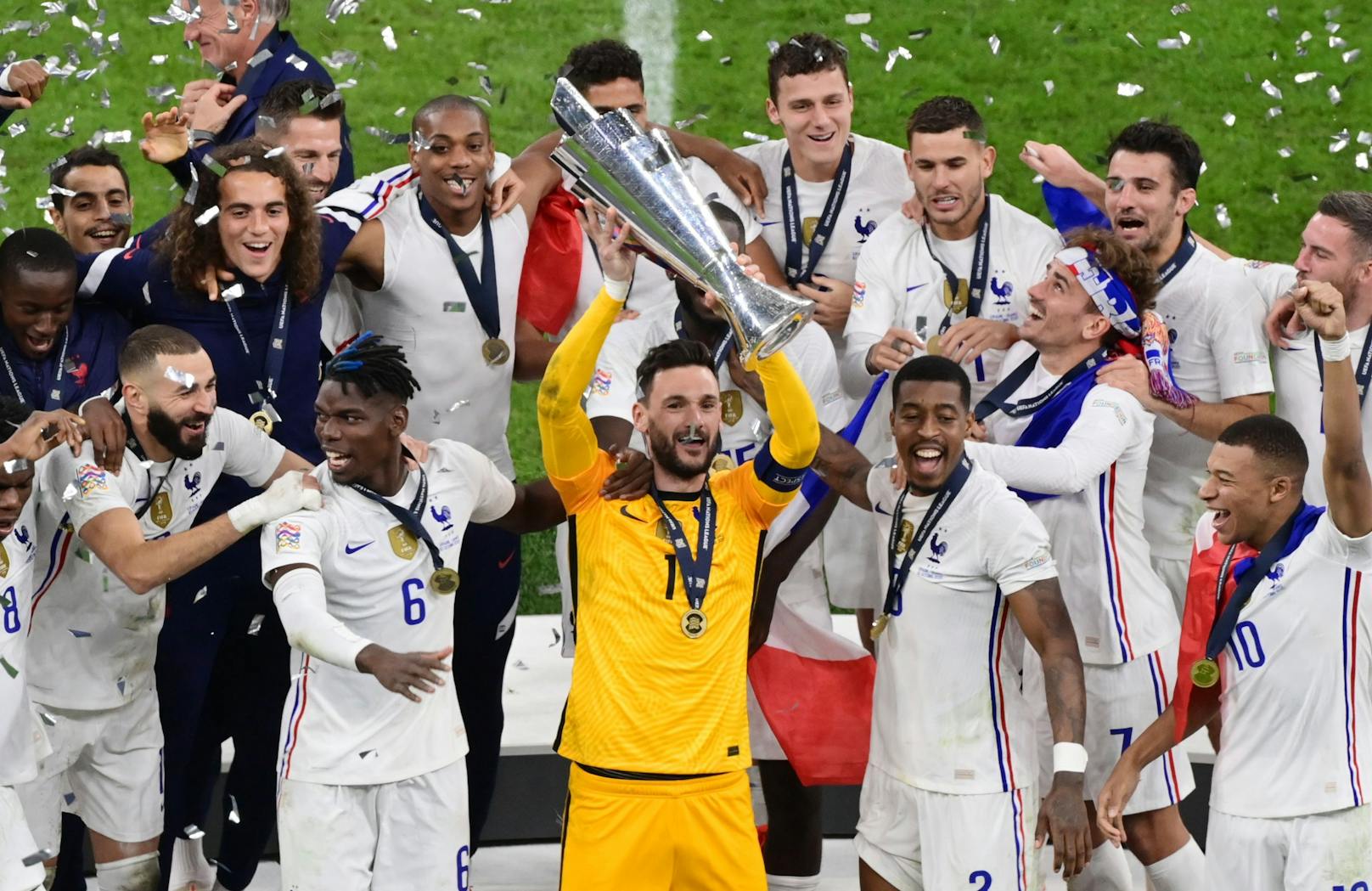 Frankreich jubelt gegen Spanien im Nations-League-Finale