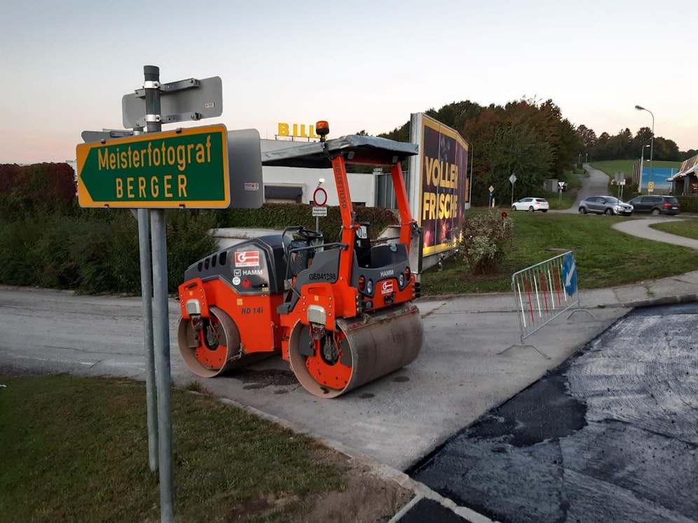 Straßensperre in Tausendblum