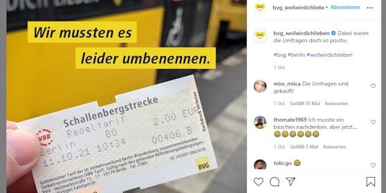Die BVG lässt es sich nicht nehmen, dem Kanzlerwechsel ein Posting zu widmen.