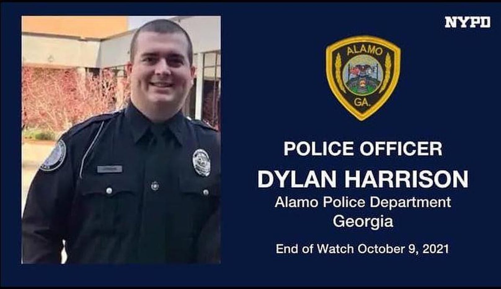 Dylan Harrison (26) wurde auf seiner ersten Schicht erschossen.