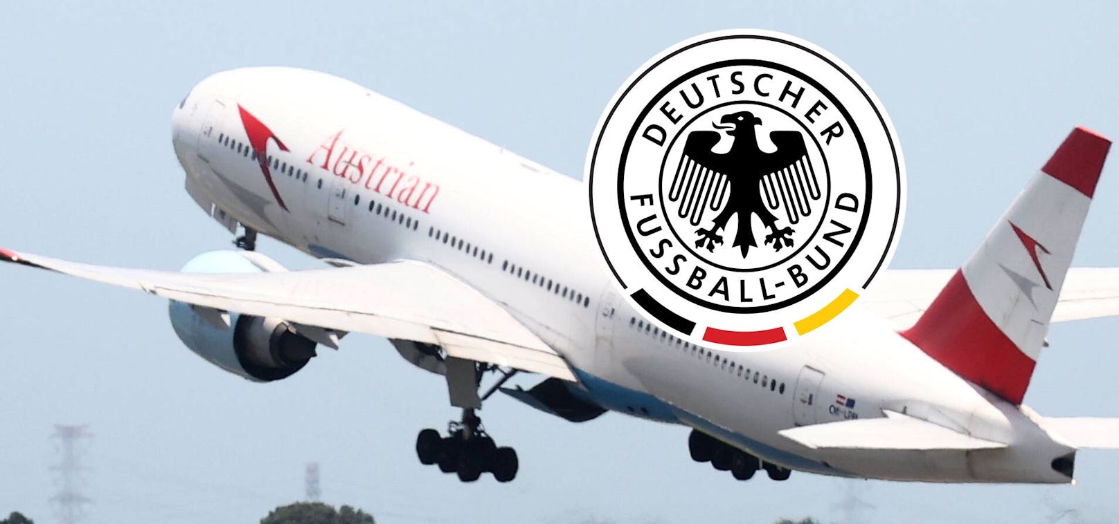 Das deutsche Nationalteam fliegt mit Austrian Airlines.