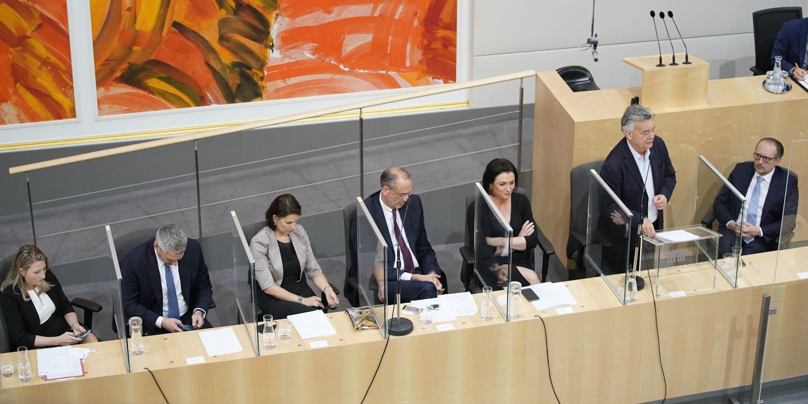 Am Dienstag fand die erste Nationalratssitzung mit Kanzler Schallenberg statt.