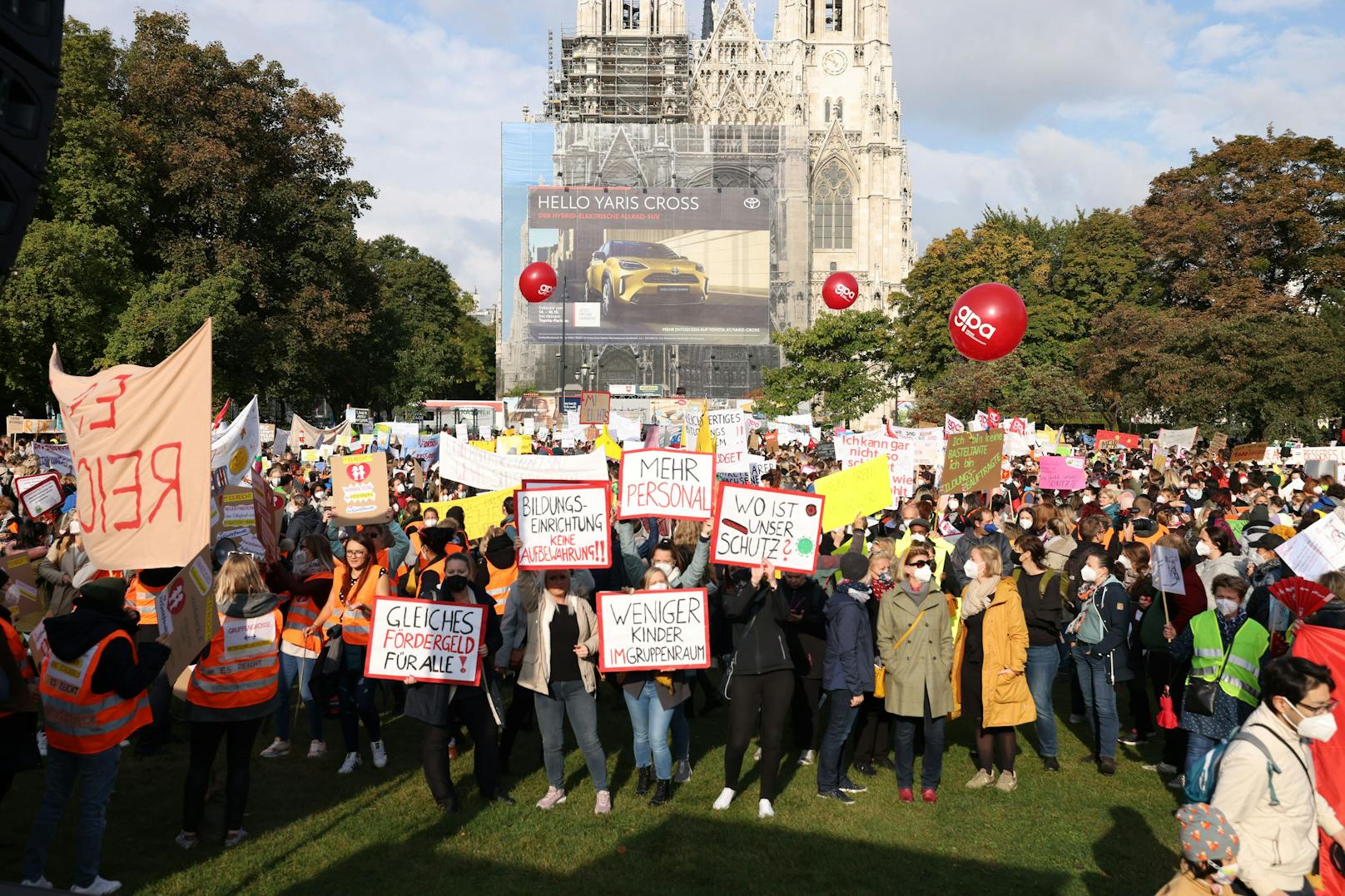 Kindergarten-Demo: Die Forderungen der Demonstranten.