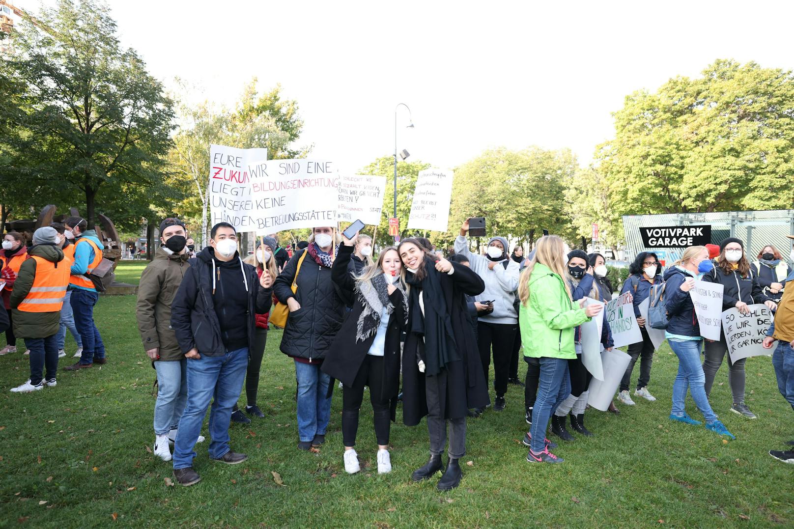 Kindergarten-Demo: Die Forderungen der Demonstranten.