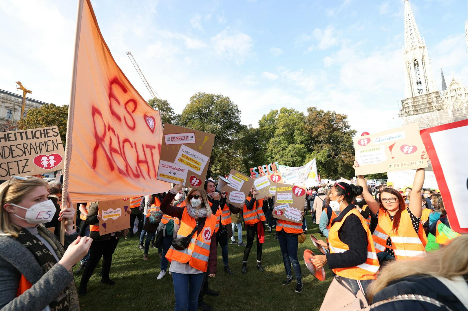 Kindergarten-Demo: Die Forderungen der Demonstranten.