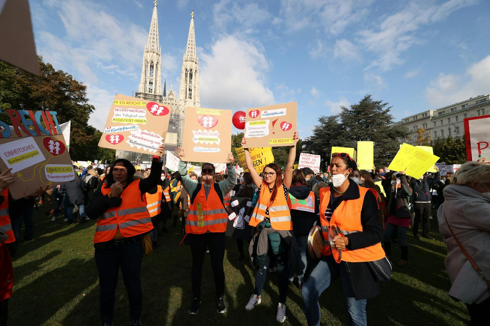 Kindergarten-Demo: Die Forderungen der Demonstranten.