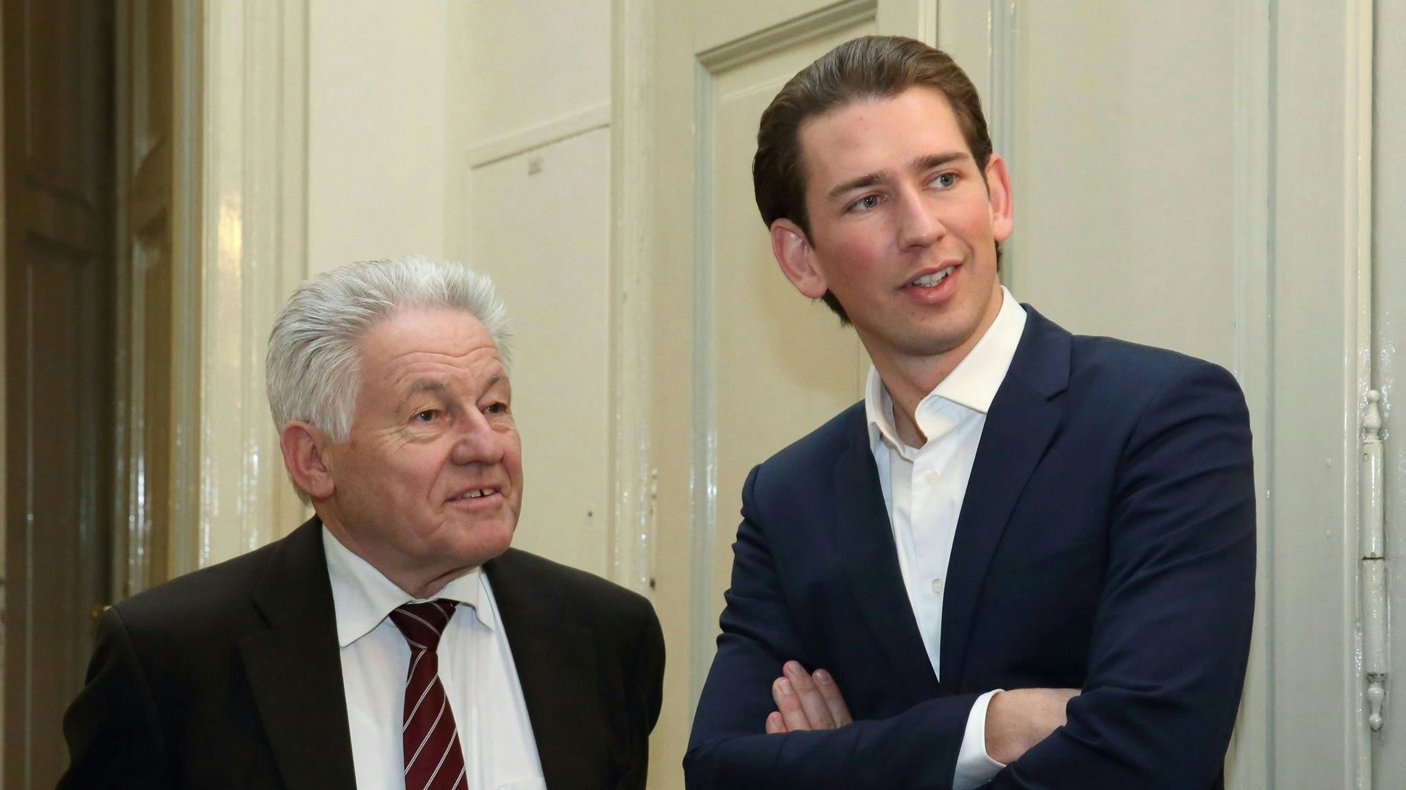 Alt-LH Josef Pürhringer und Ex-Bundeskanzler Sebastian Kurz