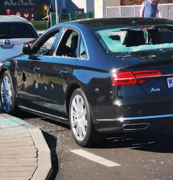 Es war allerdings der falsche Audi, den er beschädigte.
