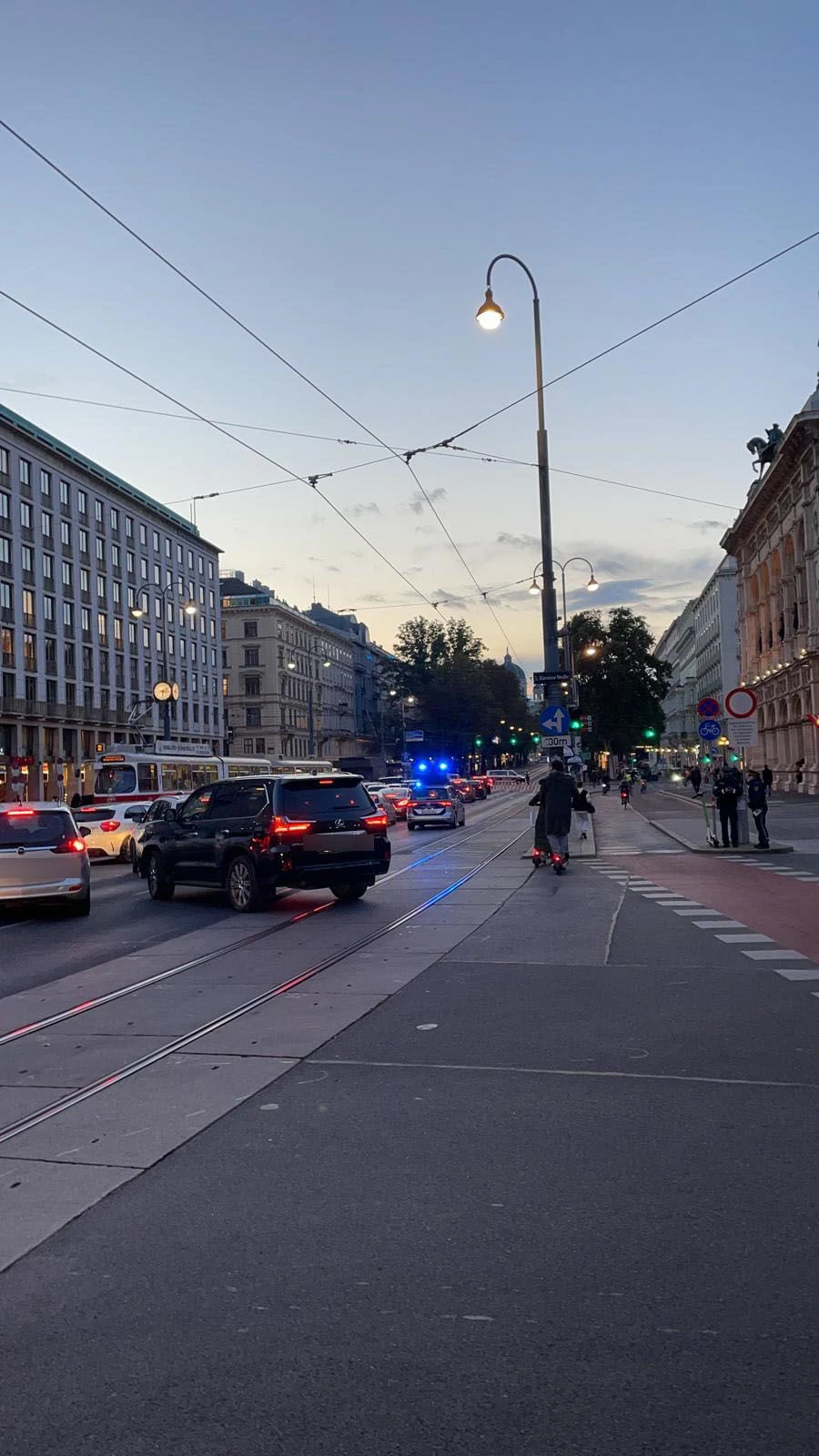 Verkehrschaos in der Wiener City