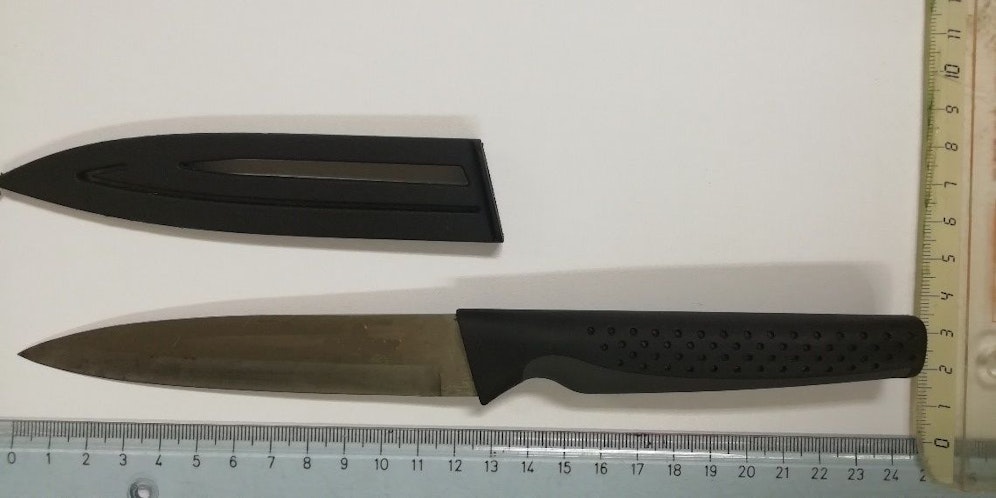 Rund zwölf Zentimeter misst die Klinge der Tatwaffe.&nbsp;