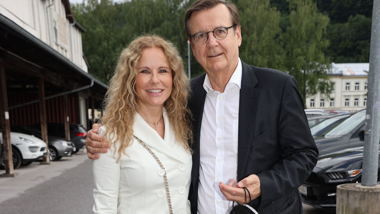 Katja Burkard mit ihrem Lebensgefährten Hans Mahr
