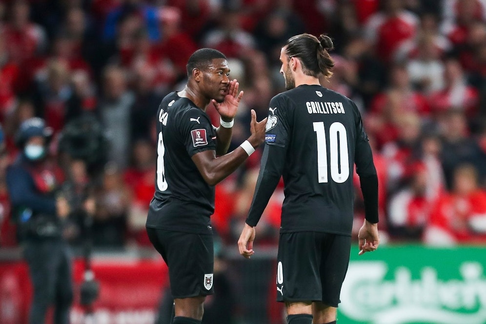 David Alaba im Gespräch mit Florian Grillitsch.