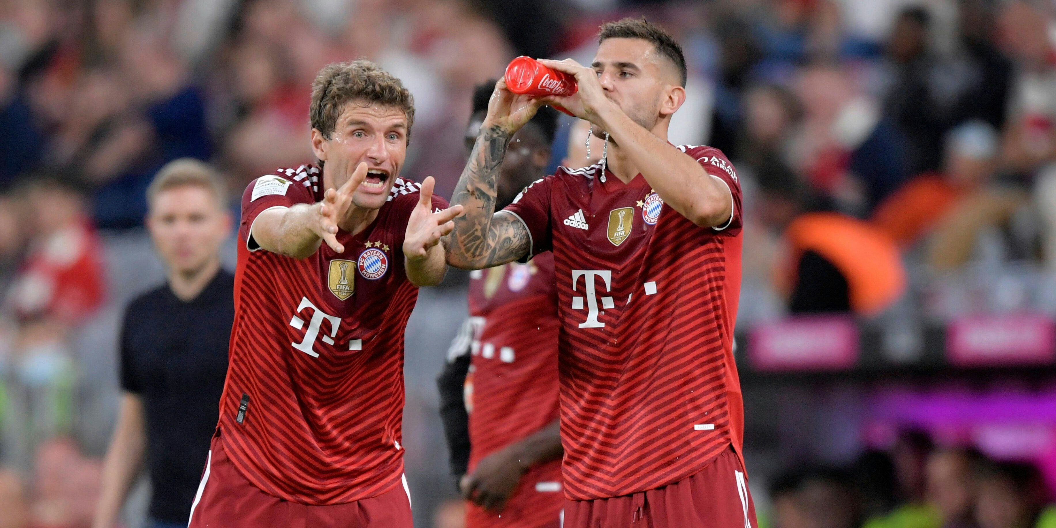 Thomas Müller und Lucas Hernandez