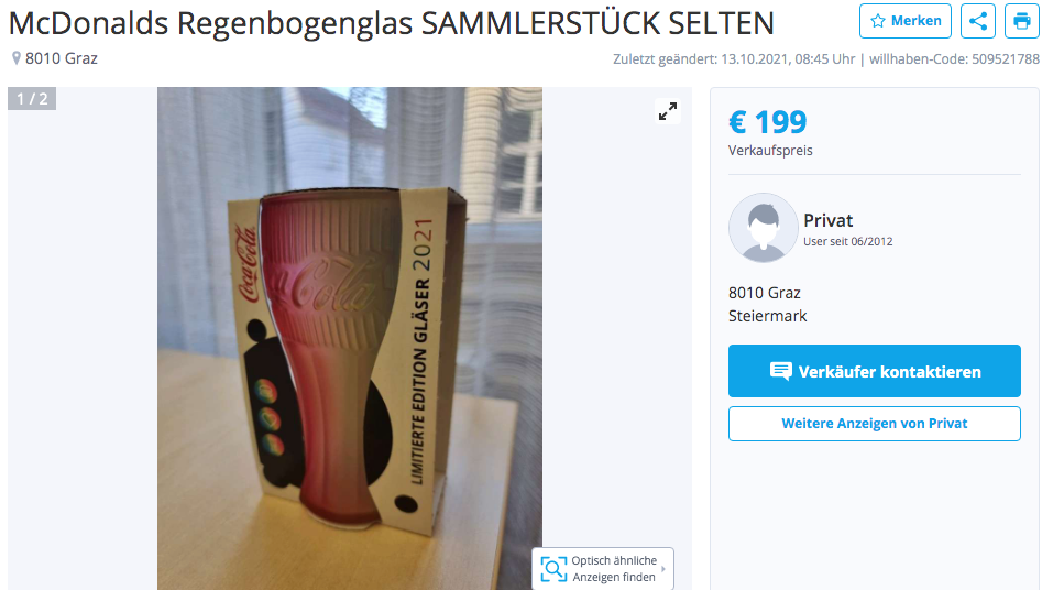 199 Euro für ein Gratis-Glas! Dieser Grazer bäckt keine kleinen Brötchen!