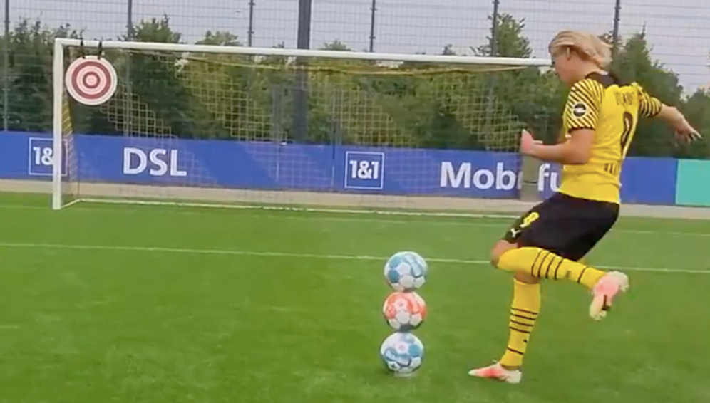 Das unglaubliche Video von Erling Haaland. 