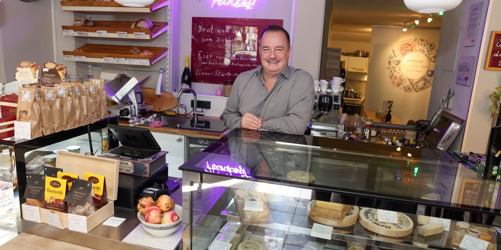 Rob Morton hat nun einen Feinkostladen. 