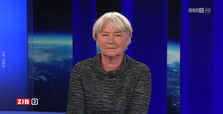 Elisabeth Puchhammer-Stöckl, Leiterin des Zentrums für Virologie MedUni Wien, in der ORF-"ZiB 2".