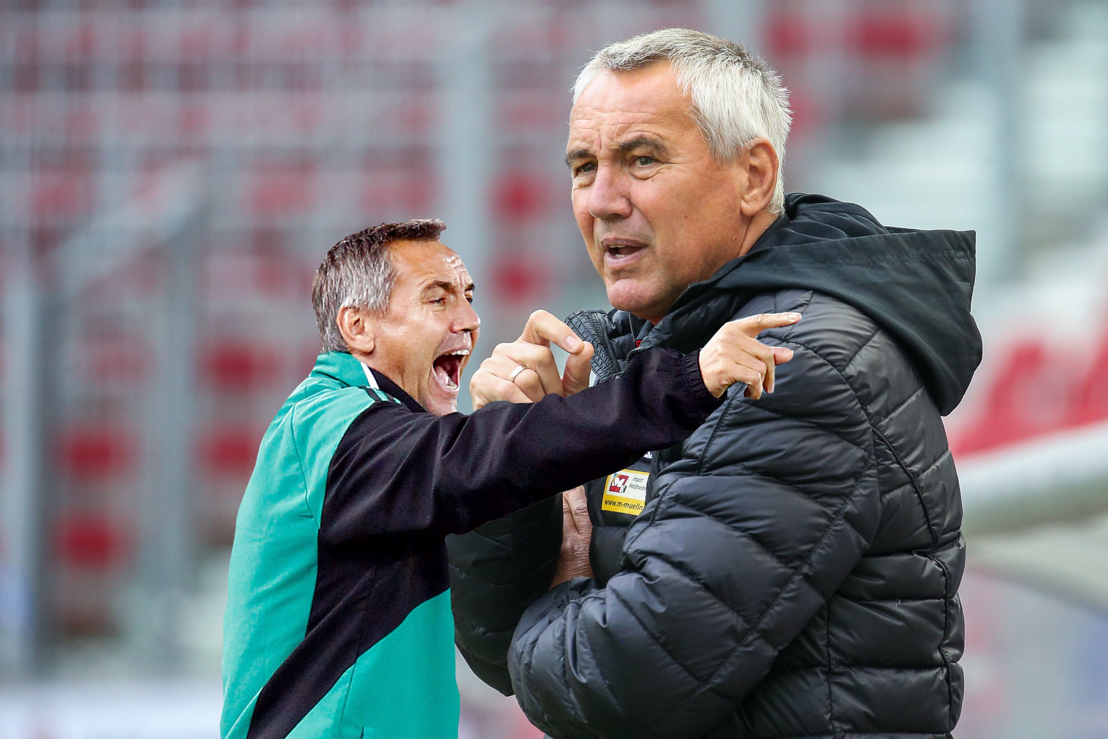 Peter Pacult: Einst bei Rapid (l.), jetzt bei Klagenfurt