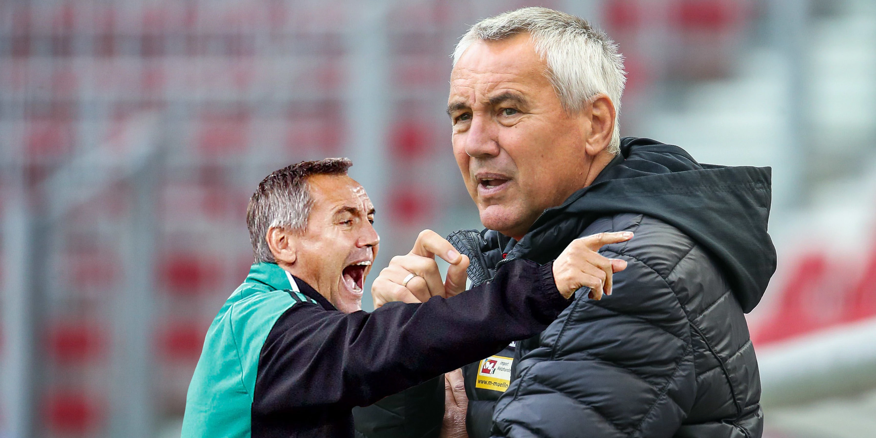 Peter Pacult: Einst bei Rapid (l.), jetzt bei Klagenfurt