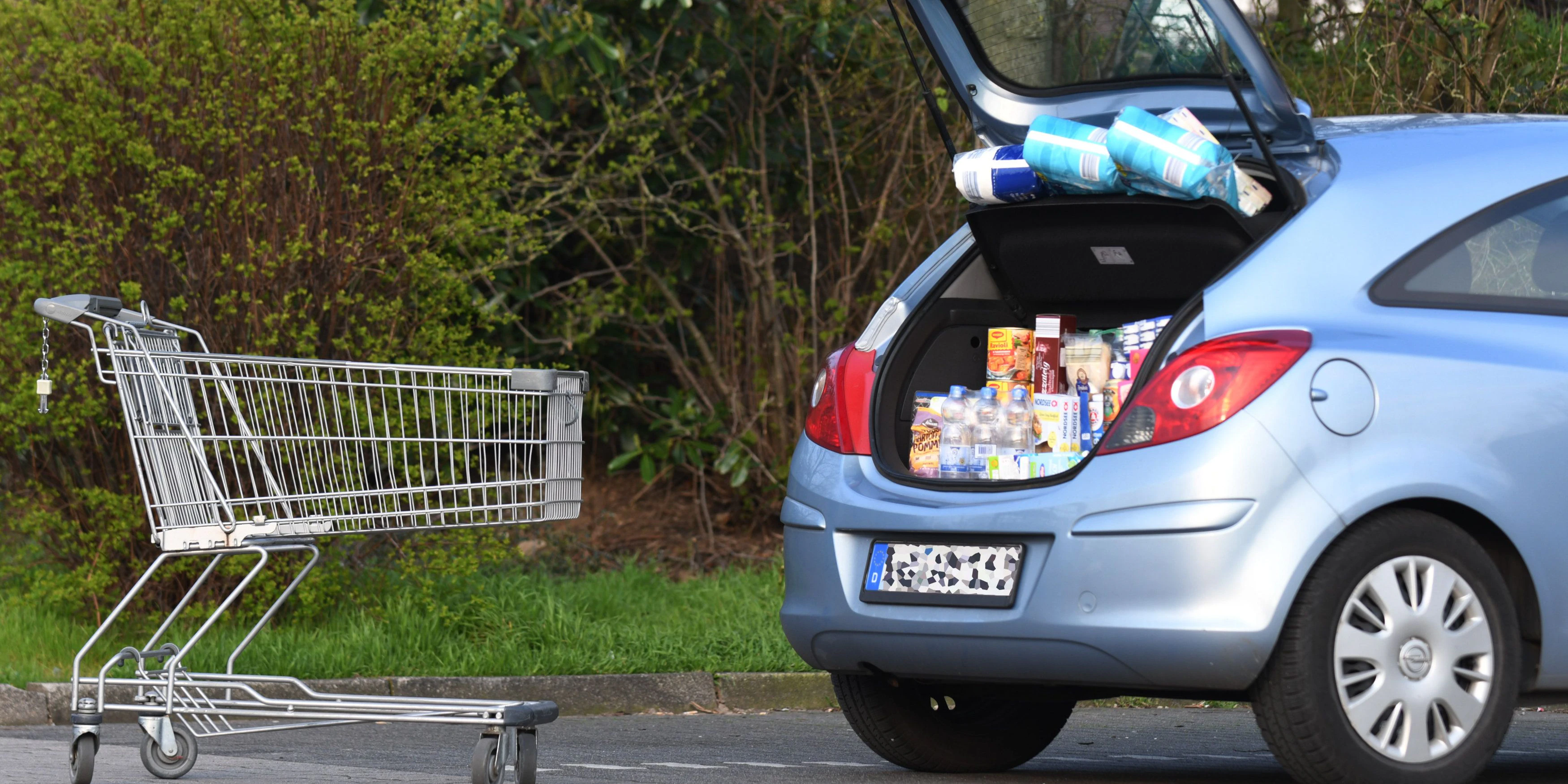 Schauplatz des "Krimis" war der Parkplatz eines deutschen Supermarkts.