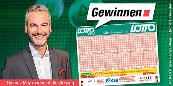 Am kommenden Sonntag, 17.10. moderiert Thomas May die Ziehung.
