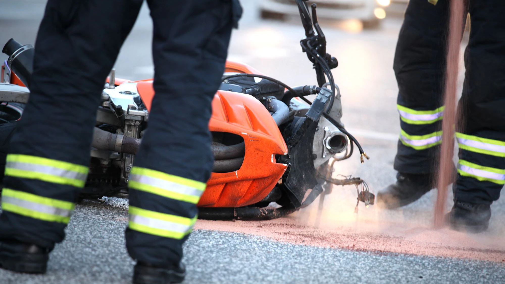 Motorcycle accident - Motorradunfall