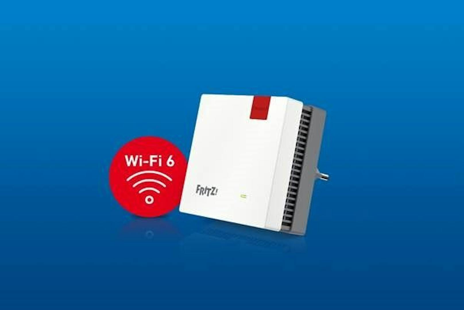 Neu: Kompakter und vielseitig einsetzbarer FRITZ!Repeater 1200 AX mit Wi-Fi 6 und WLAN Mesh.