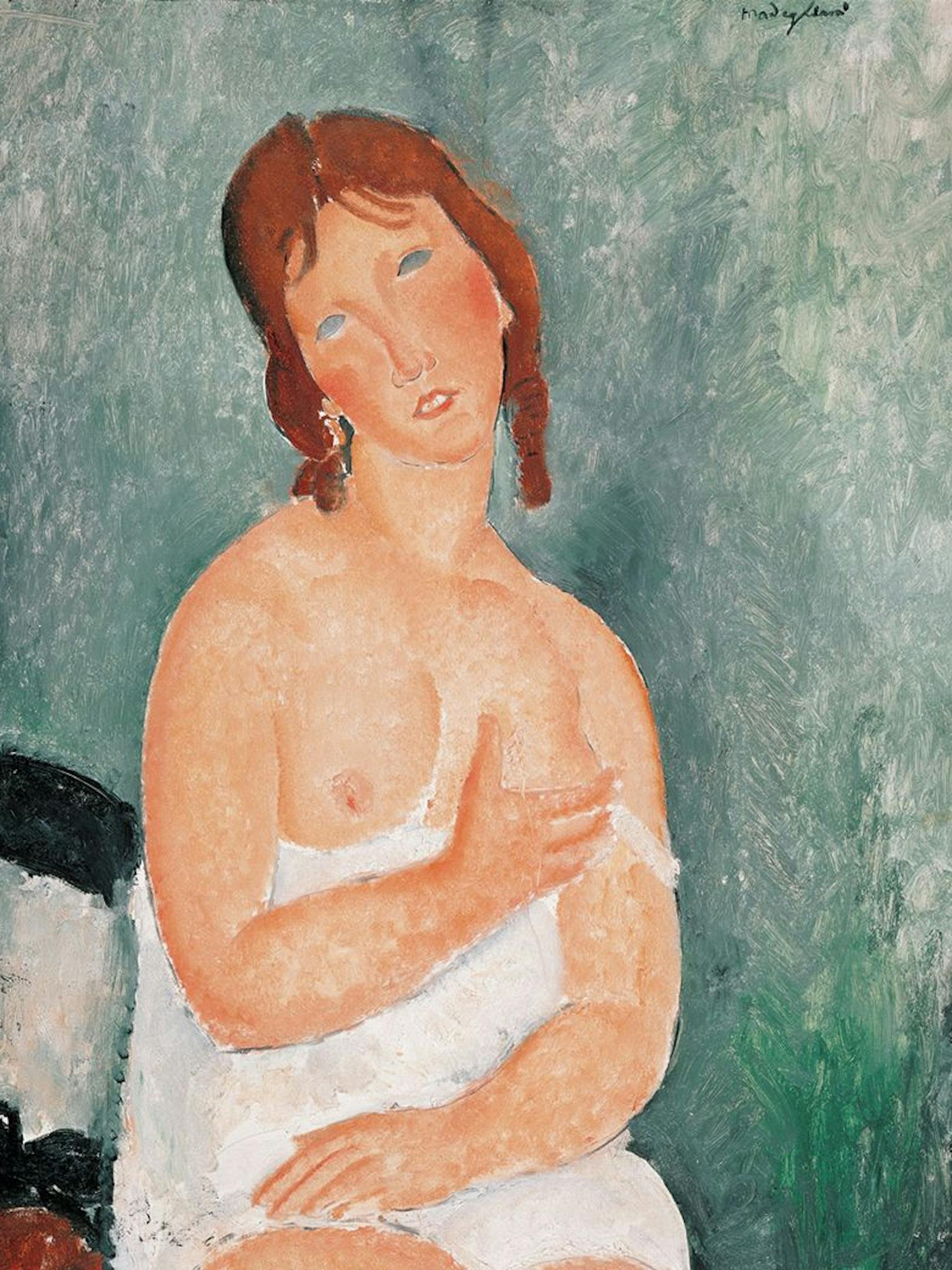 Amedeo Modigliani: "Junge Frau im Hemd", 1918
