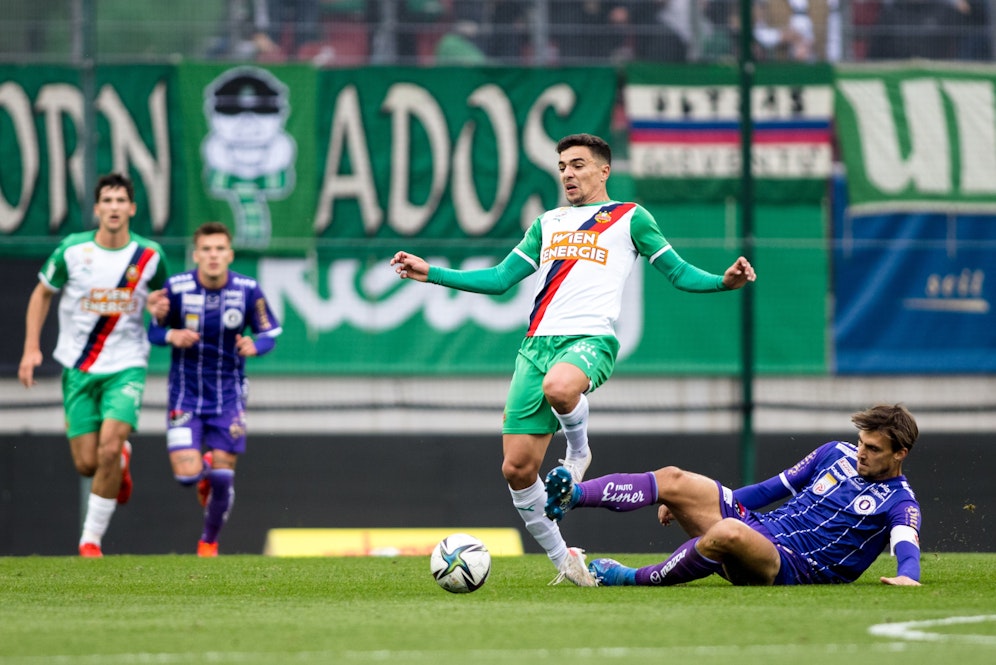 Petrovic wird von Mahrer umgegrätscht