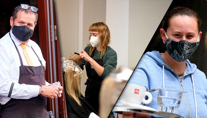 Strenge Maskenpflicht für Gastronomie und Friseure