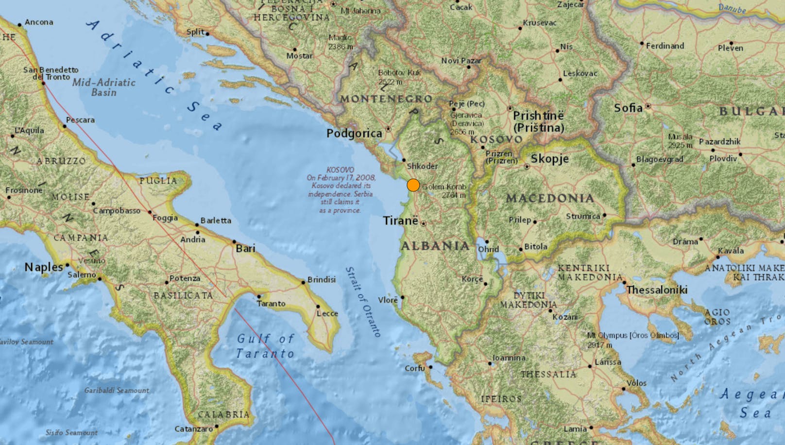 Erdbeben versetzt Menschen in Albanien in Angst
