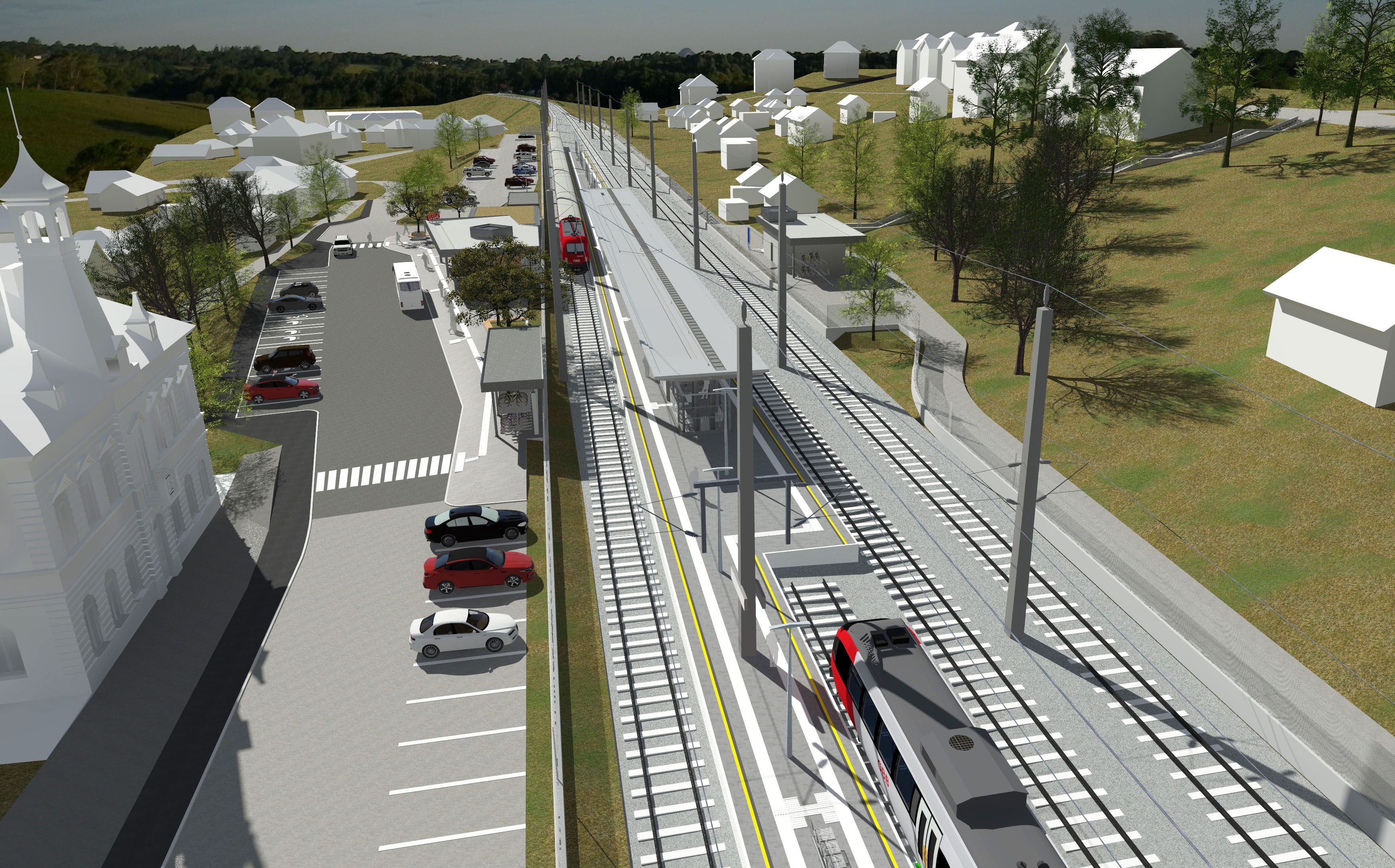 So soll der Bahnhof Tullnerbach-Pressbaum aussehen.