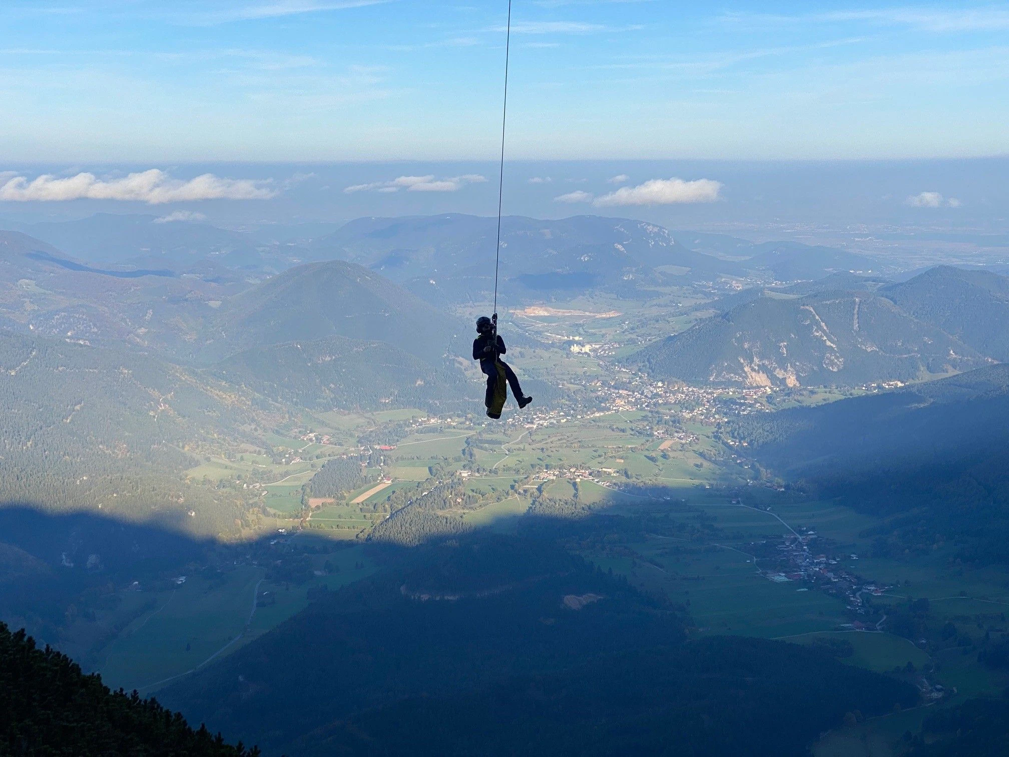Das Trio musste per Heli und Tau gerettet werden.