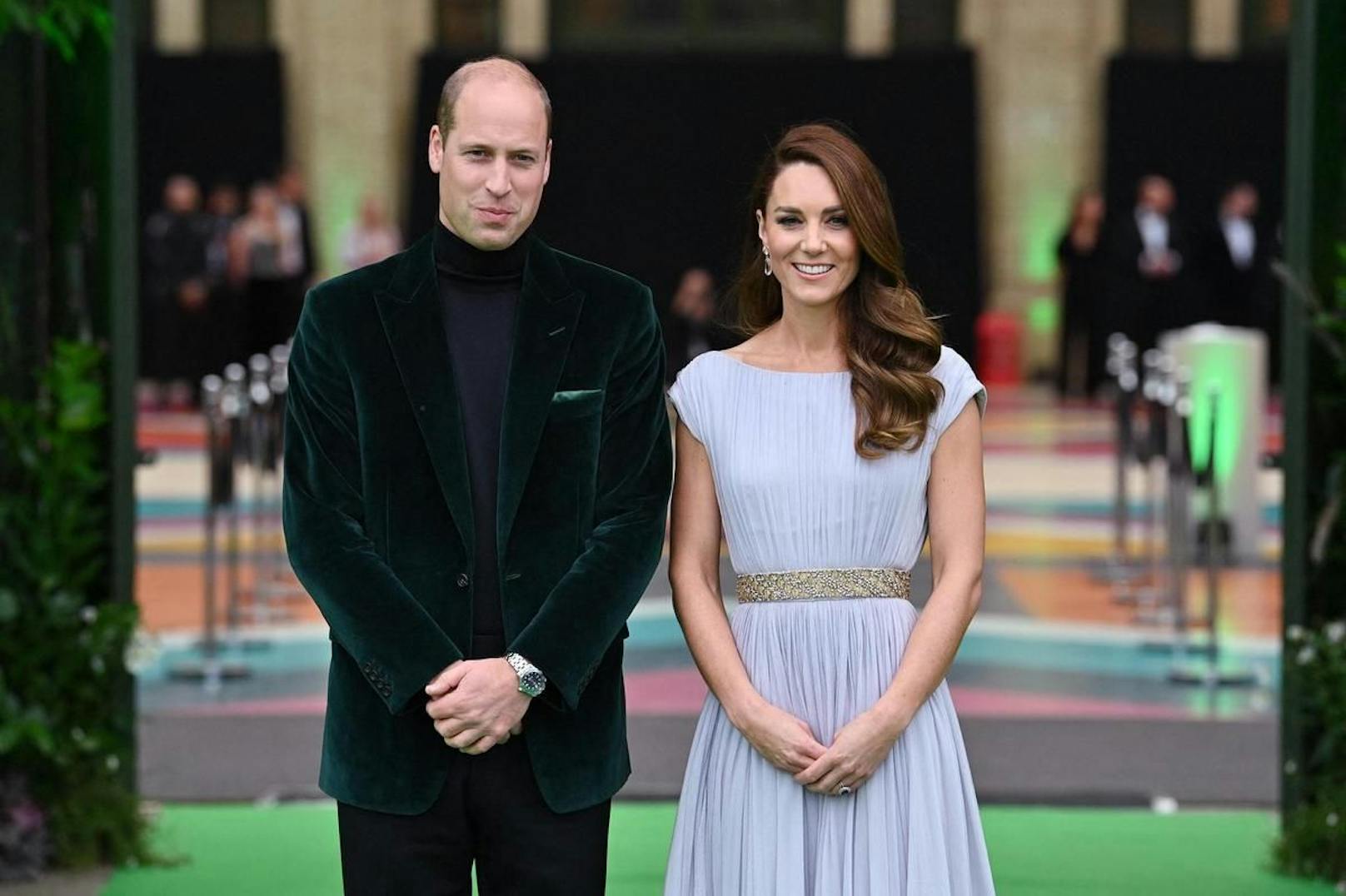Prinz William und Herzogin Kate kommen bei der Earthshot-Preisverleihung an. (17. Oktober 2021)