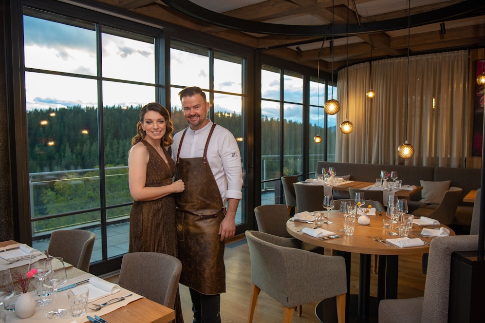 Haubenkoch Stefan Eder und Konditor-Weltmeisterin Eveline Wild sind stolz auf ihr Fine-Dining-Restaurant 