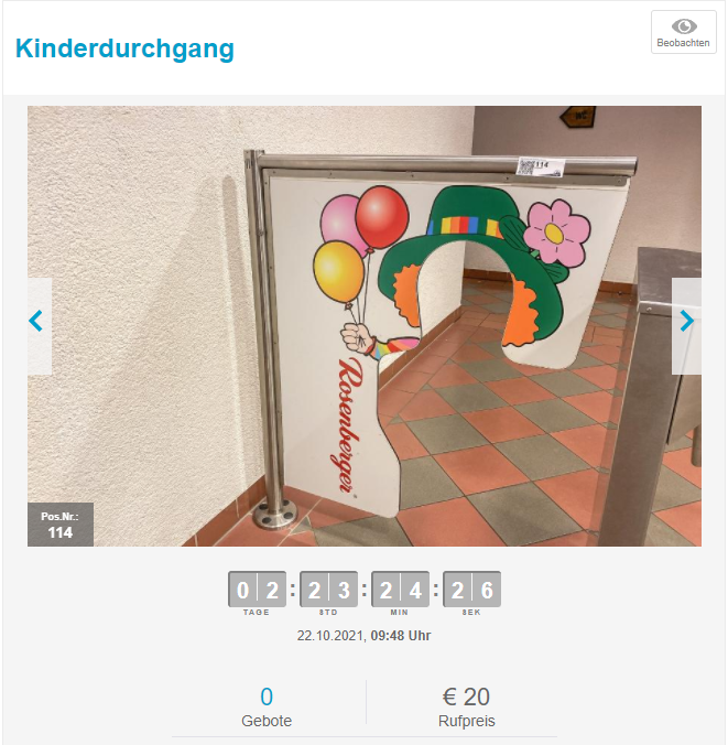 Der Kinderdurchgang zum Klo.