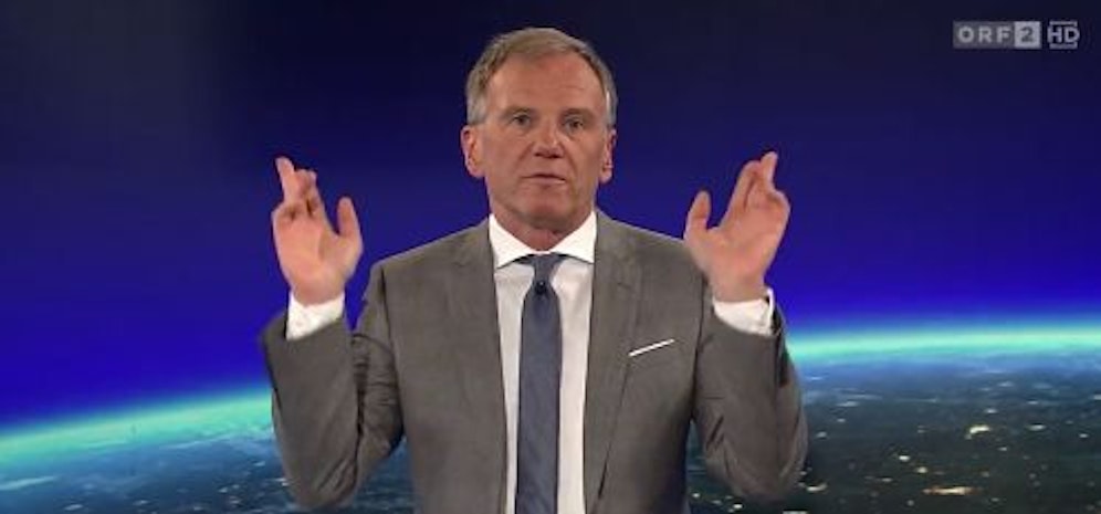 Wie ORF-Star Armin Wolf das Wetter anmoderierte, wird wohl lange in Erinnerung bleiben.