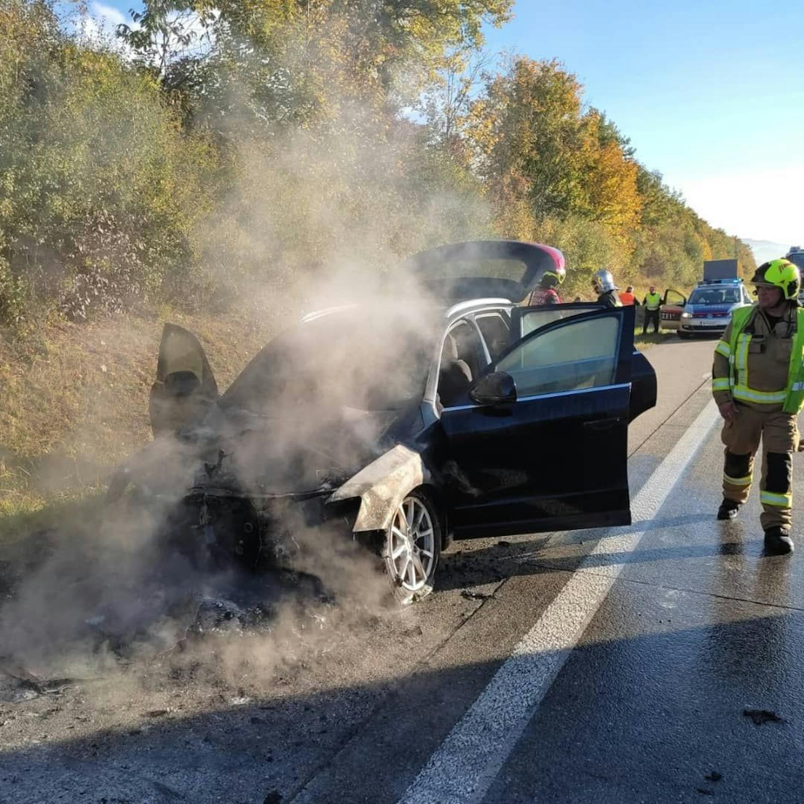 Die Feuerwehr im Löscheinsatz