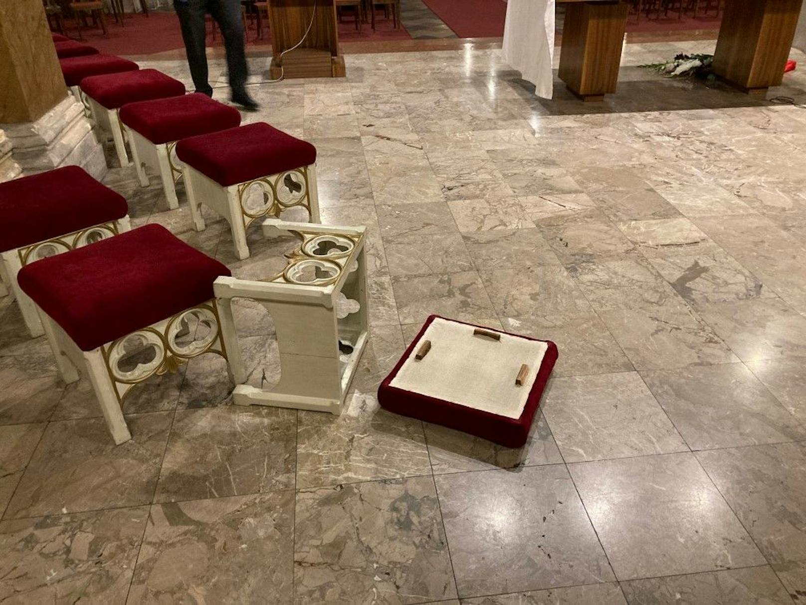 In einer Kirche in Wien-Leopoldstadt kam es am Dienstag zu einer Sachbeschädigung. 