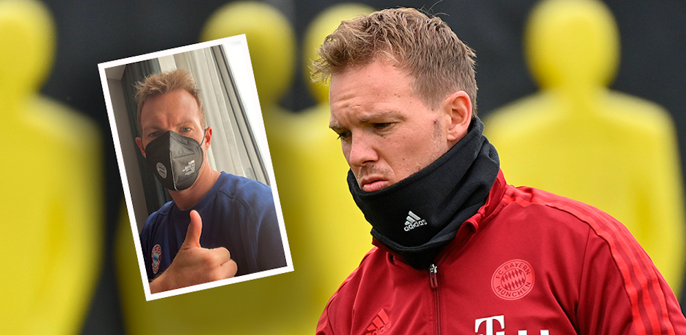 Bayern-Coach Julian Nagelsmann meldet sich vom Krankenbett. 