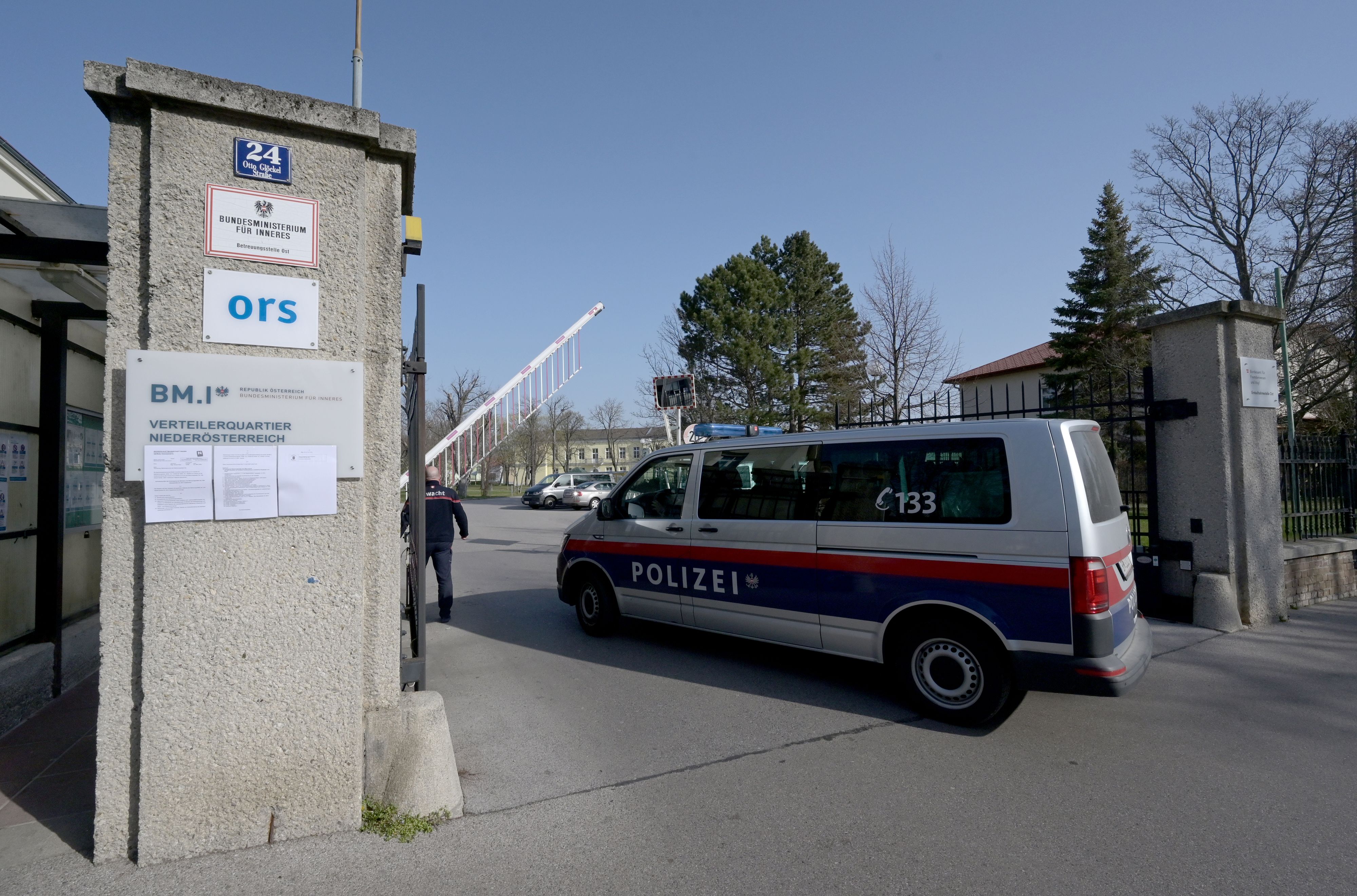 Das Erstaufnahmezentrum in Traiskirchen.