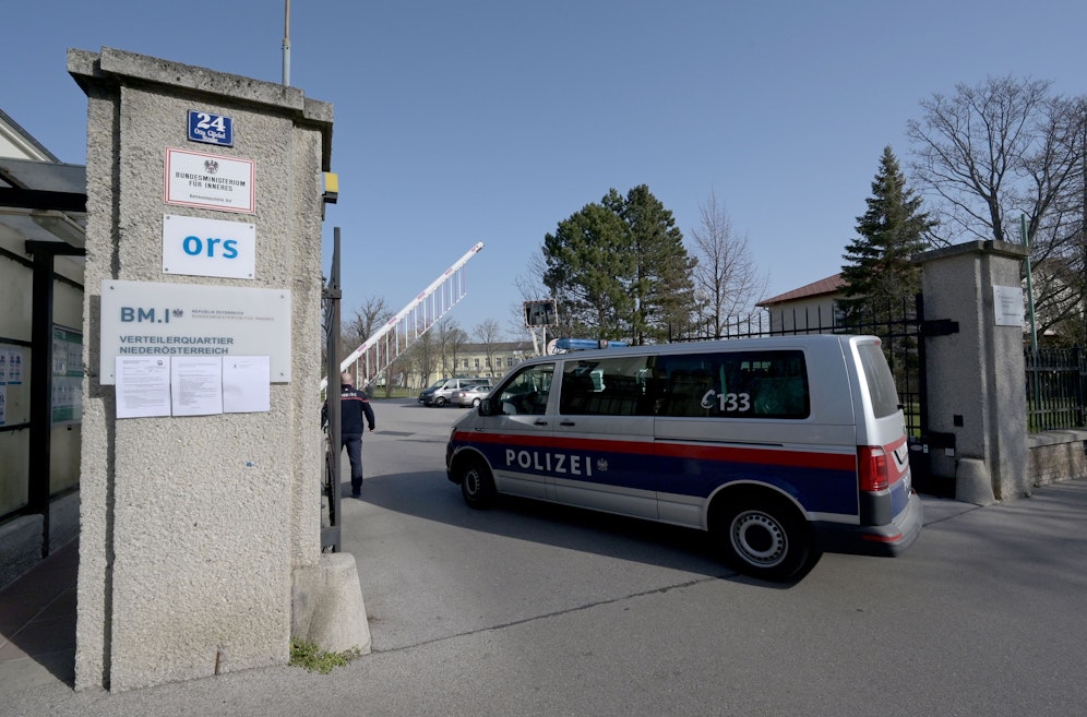 Das Erstaufnahmezentrum in Traiskirchen.