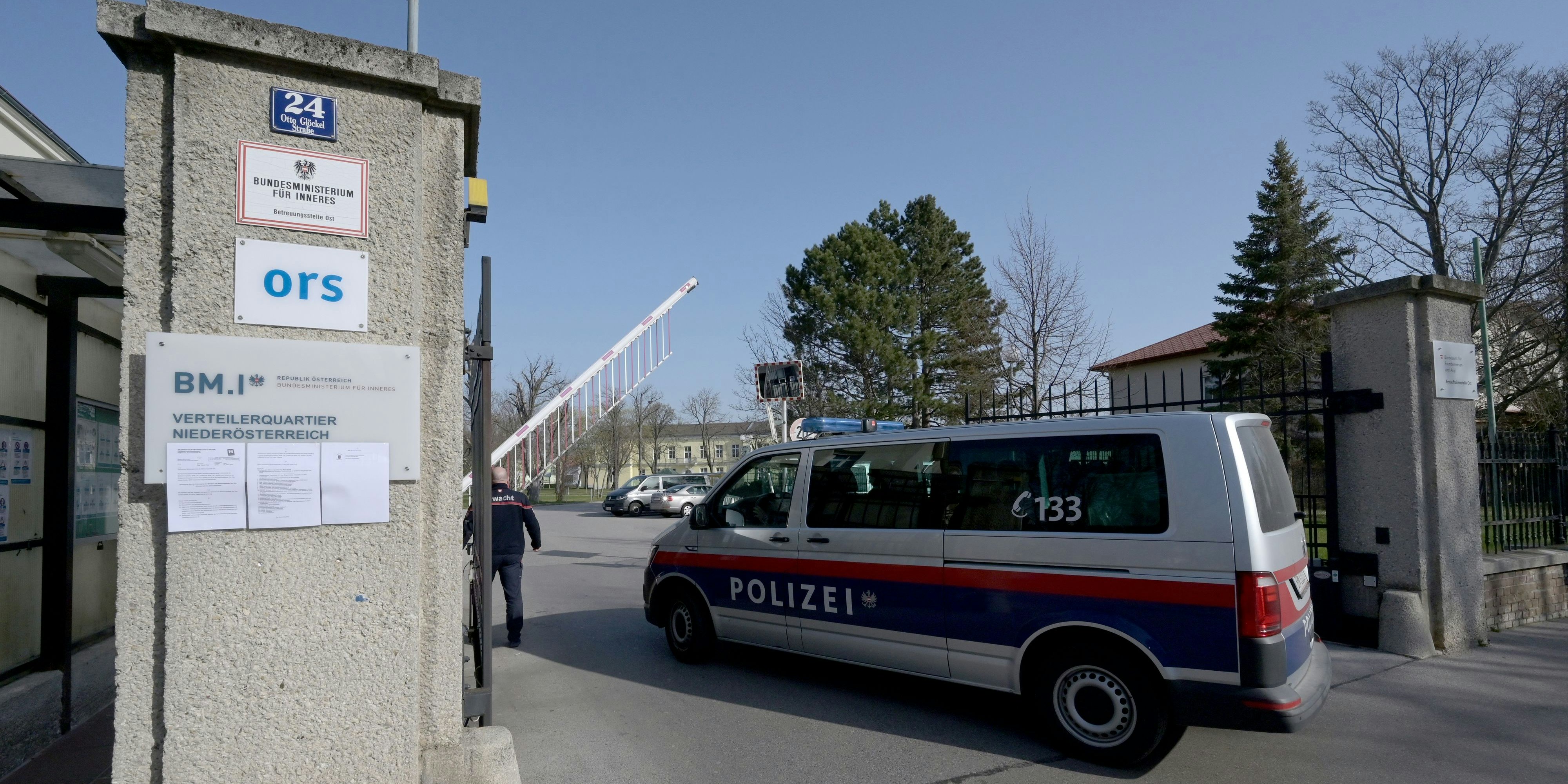 Das Erstaufnahmezentrum in Traiskirchen.