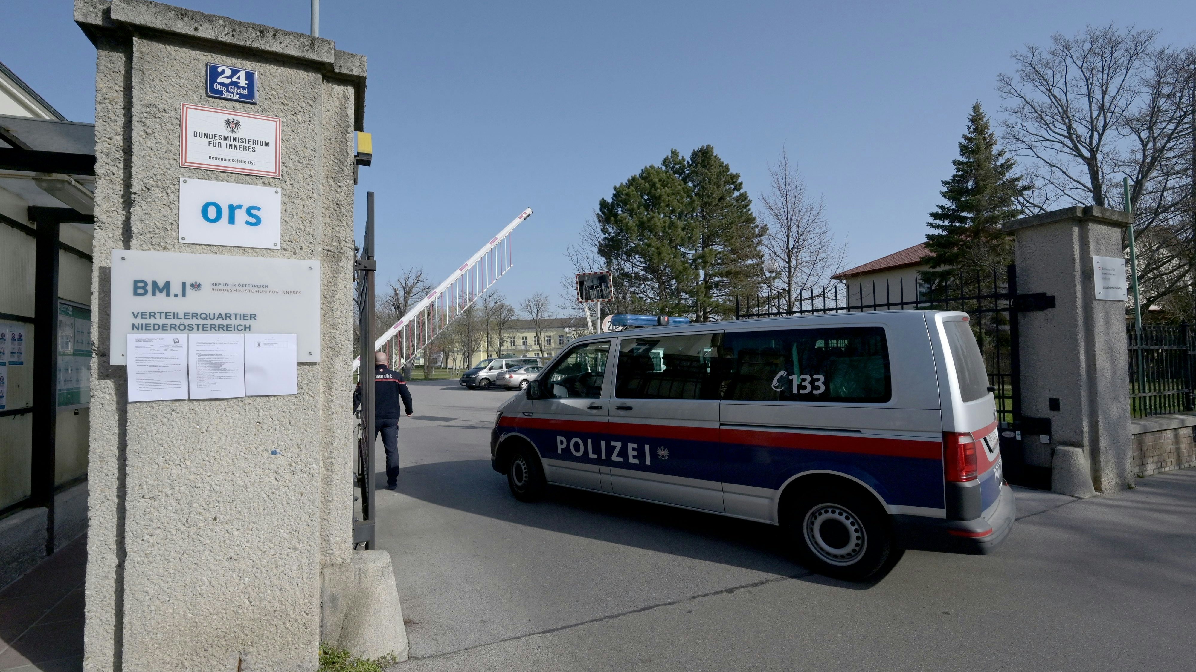 Das Erstaufnahmezentrum in Traiskirchen.